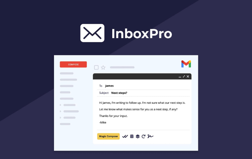 InboxPro - Boost your productivity in Gmail with an AI-powered email assistant