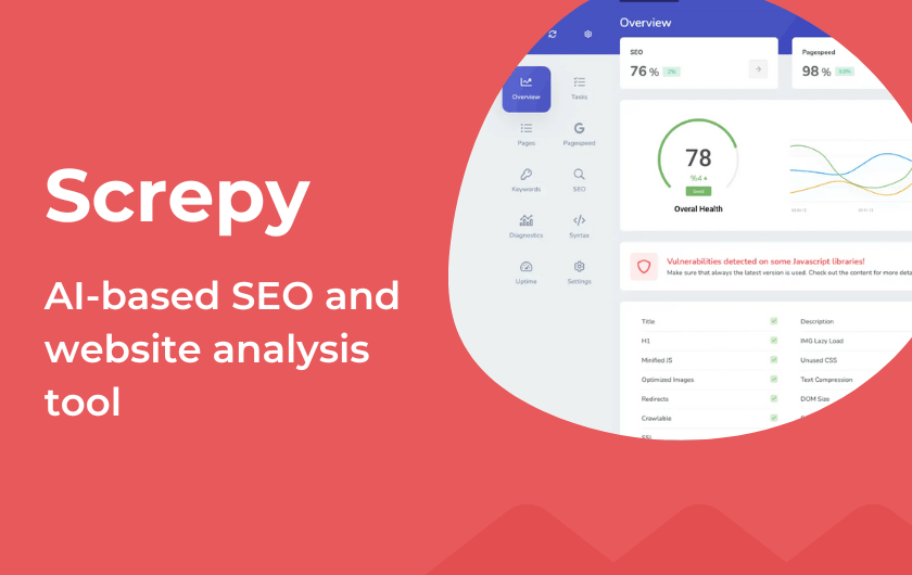 Screpy - AI-based SEO and website analysis tool