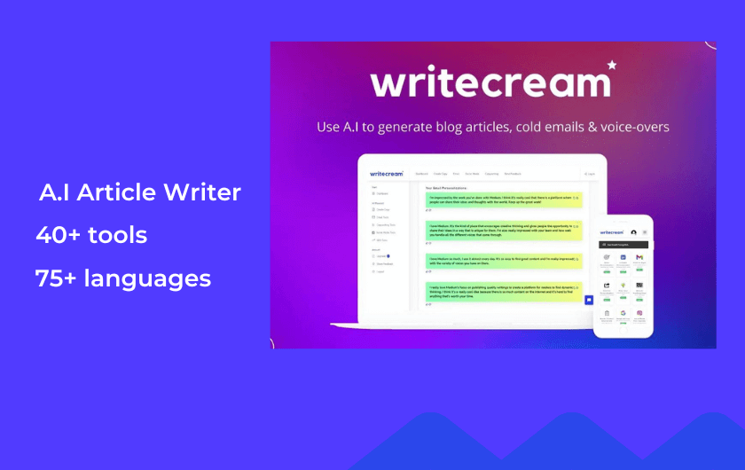 Writecream - AI Content Writer Tool