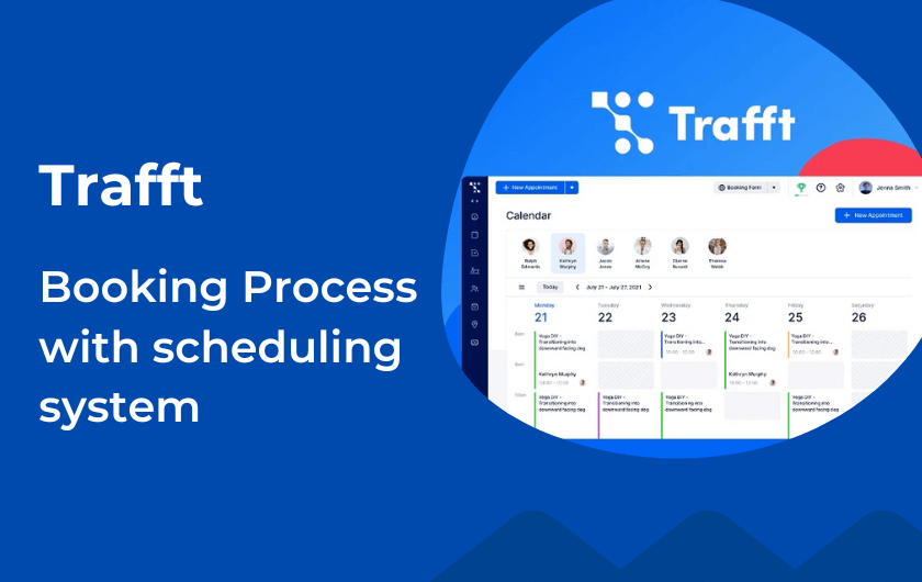 Trafft- Booking process with the powerful scheduling system
