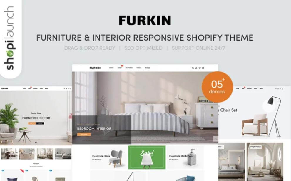 Furkin – Furniture & Interior Responsive Shopify Theme