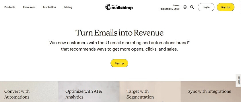Mailchimp - Lead generation and email marketing automation software