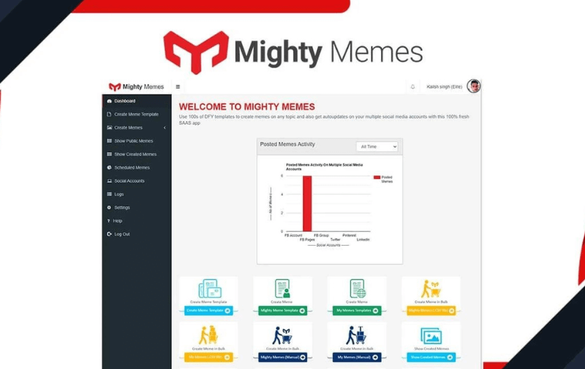 Mighty Memes - Go Viral on Social Media with Memes