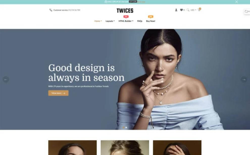 Twices - Free Multipurpose Section Shopify Theme