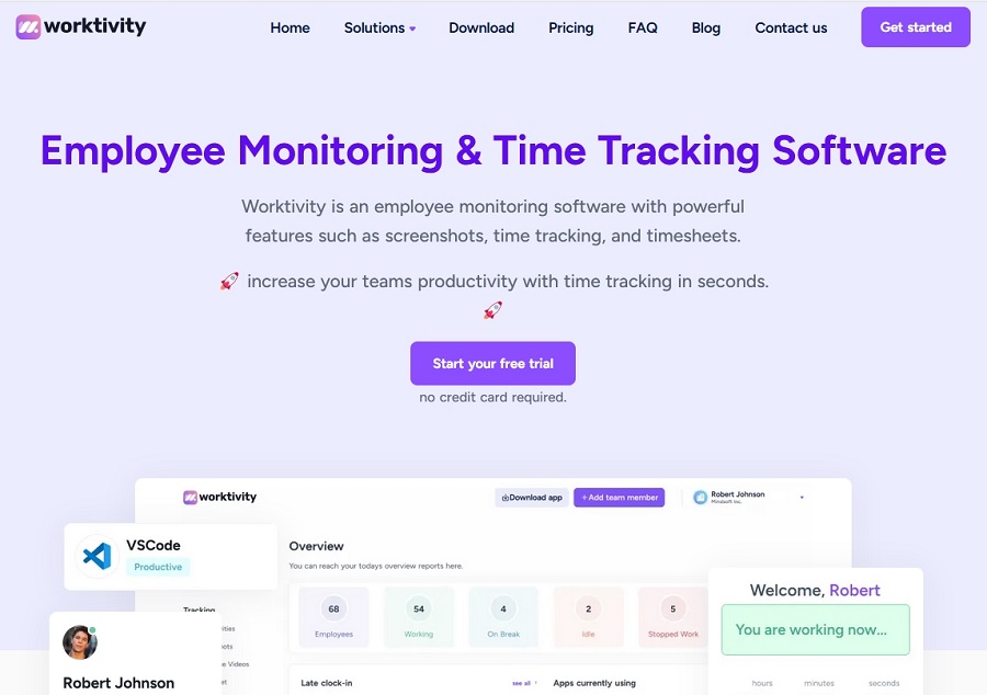 Worktivity - Employee Monitoring and Time Tracking Tool