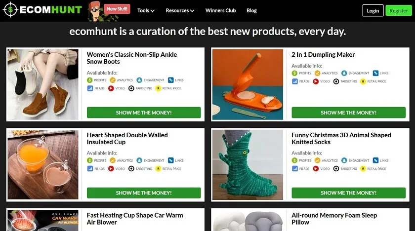 eComHunt - Dropshipping product research tool