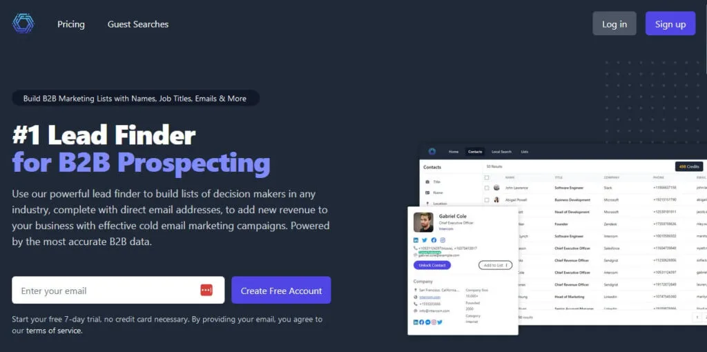Fresh Lead Finder - B2B Lead Finder for Prospecting