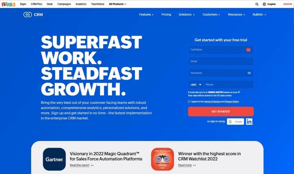 Zoho CRM