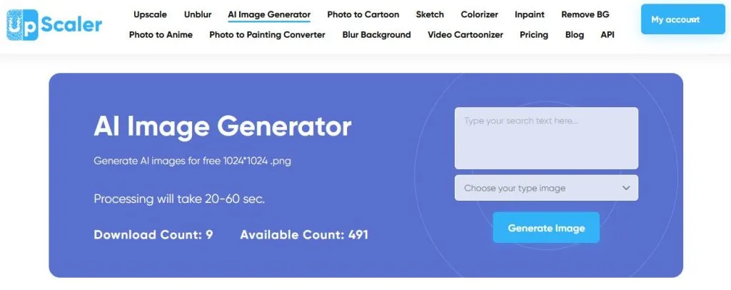 AI Image Generator by Image Upscaler