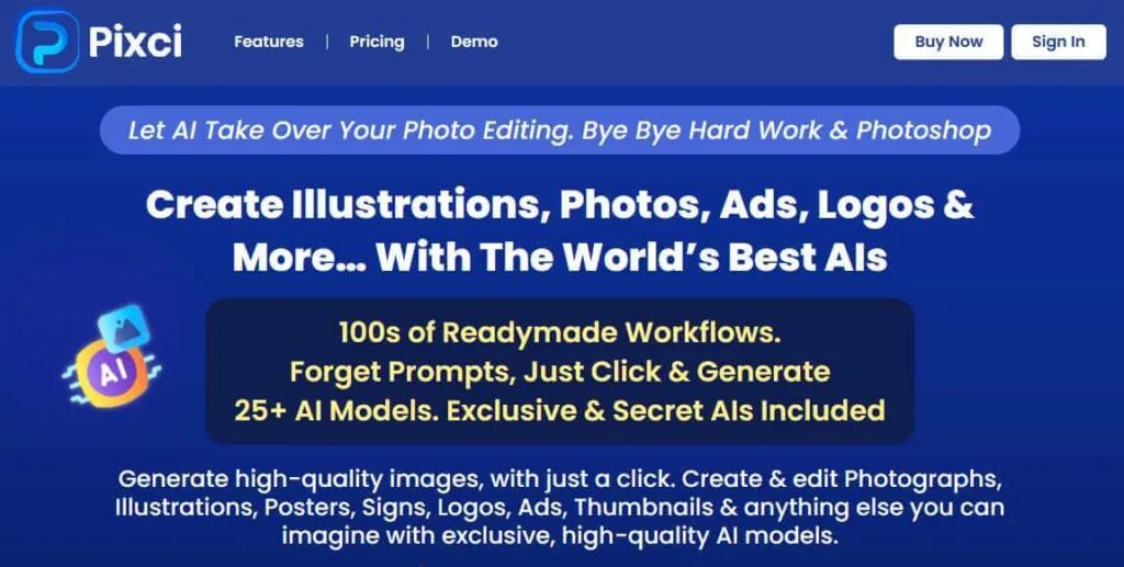 Pixci - AI Photo Editing Tool
