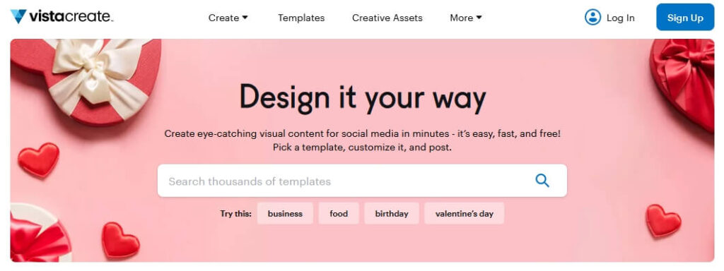 VistaCreate – Free Graphic Design Software
