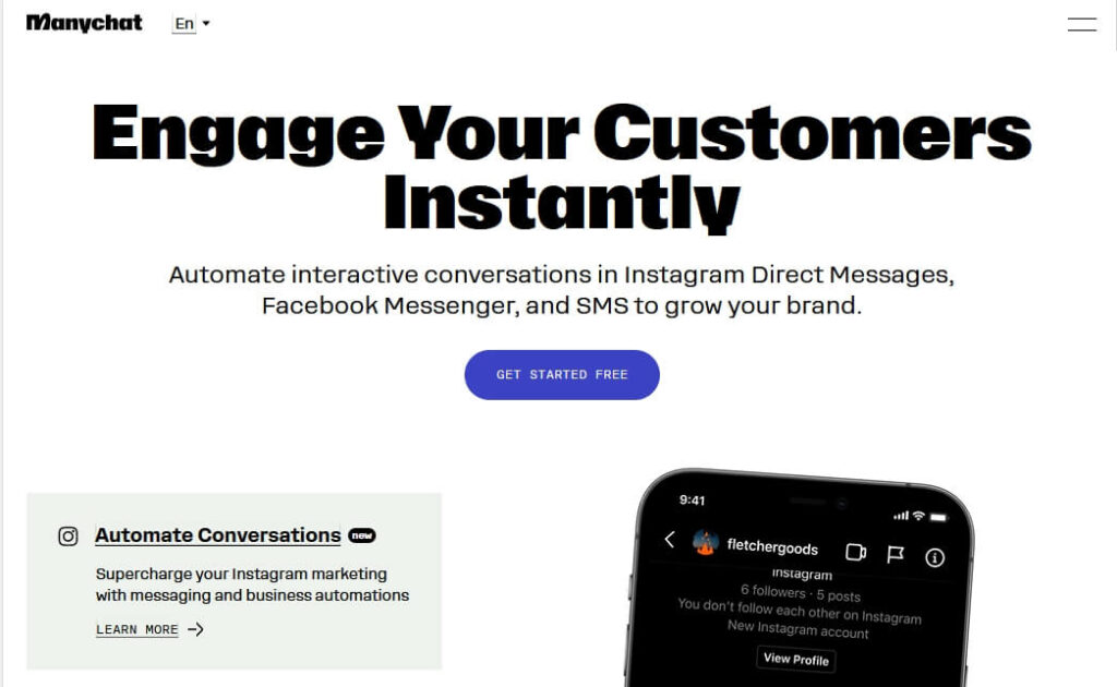 Manychat - Facebook Messenger Chatbot