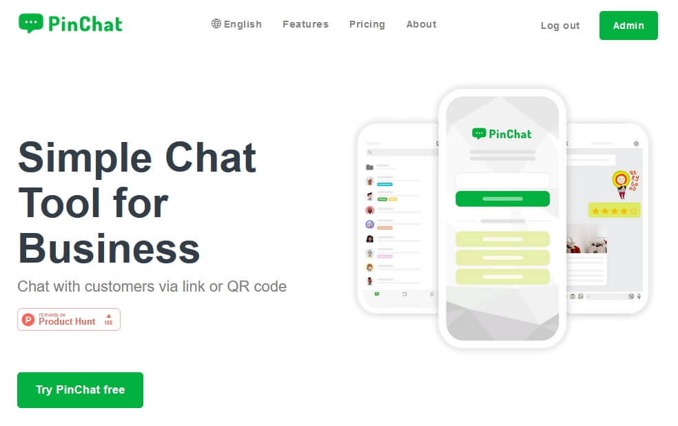 PinChat - Engage with customers instantly via link or QR code