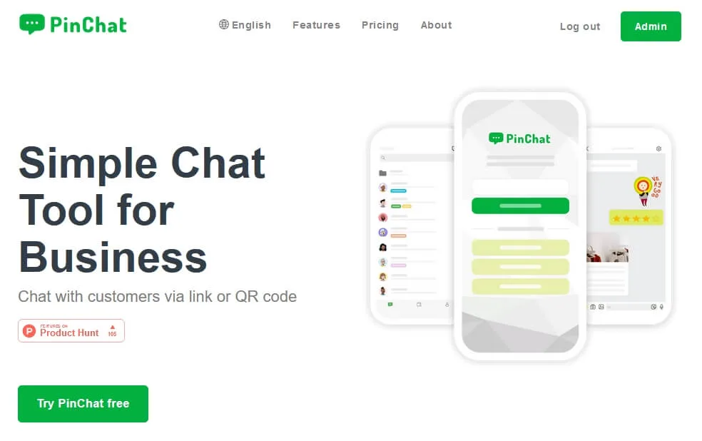 PinChat - Engage with customers instantly via link or QR code