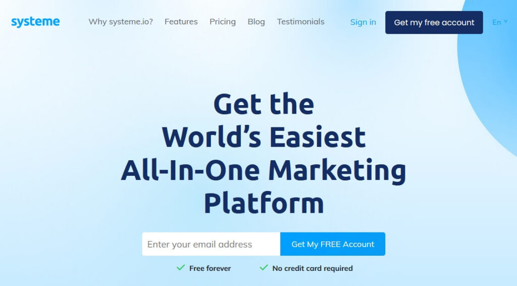 Systeme.io - The All-In-One Marketing Platform