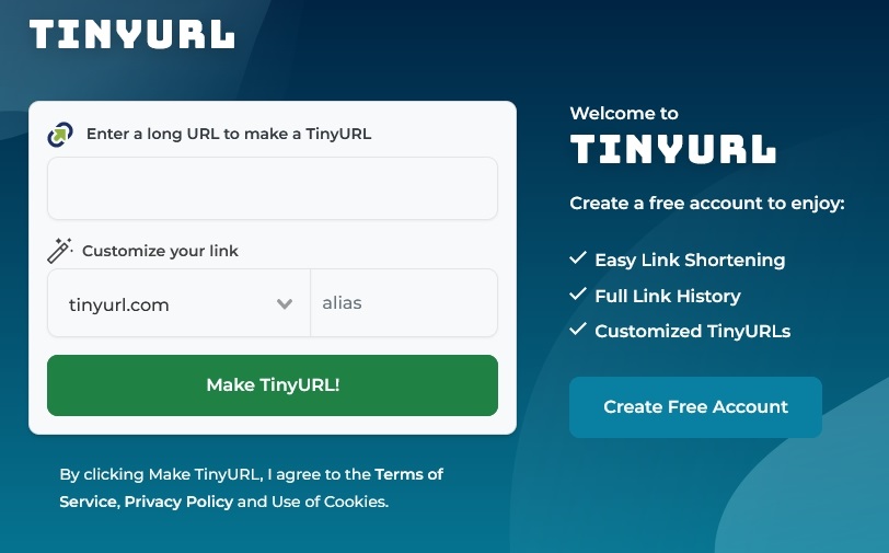 Tinyurl - Link management services