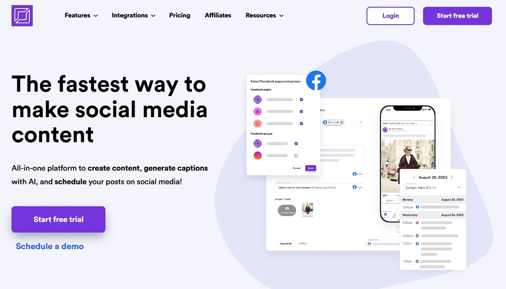 Creasquare - Create, Schedule, and Scale Your Social Media Content with an AI-powered Platform