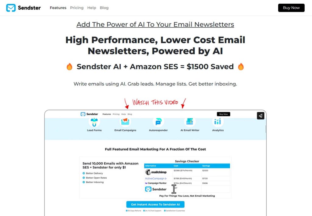 Sendster - AI Powered Email Marketing Tool