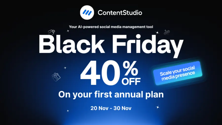 ContentStudio Black Friday