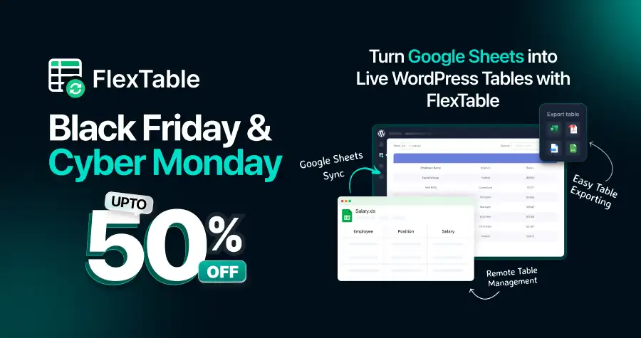 FlexTable Black Friday Deal