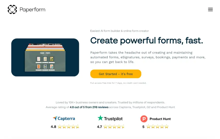 Paperform Black Friday Deal