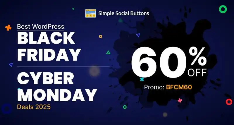 Simple Social Buttons Black Friday Deal