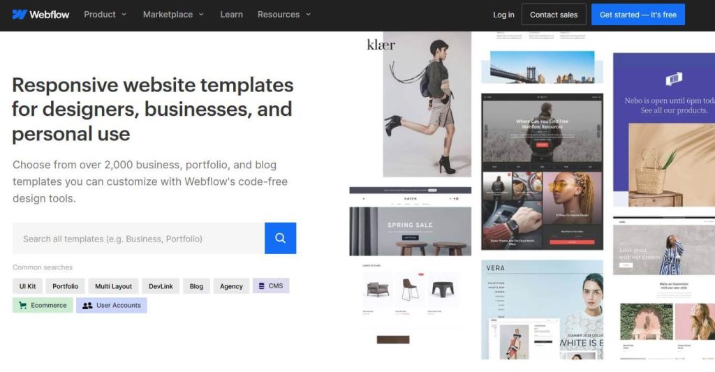 visually stunning websites templates