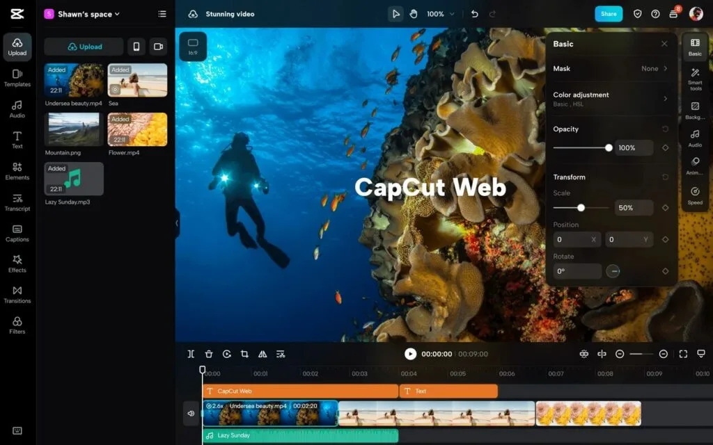 CapCut Online Video Editor