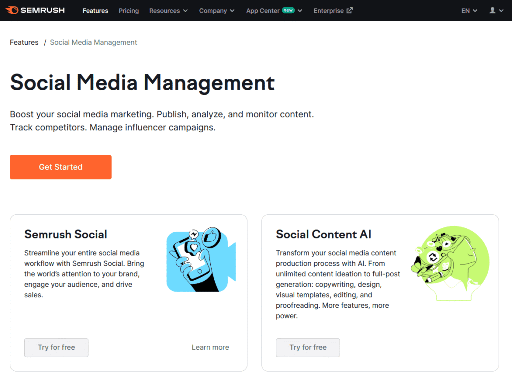 Semrush for Local and Social Media Management