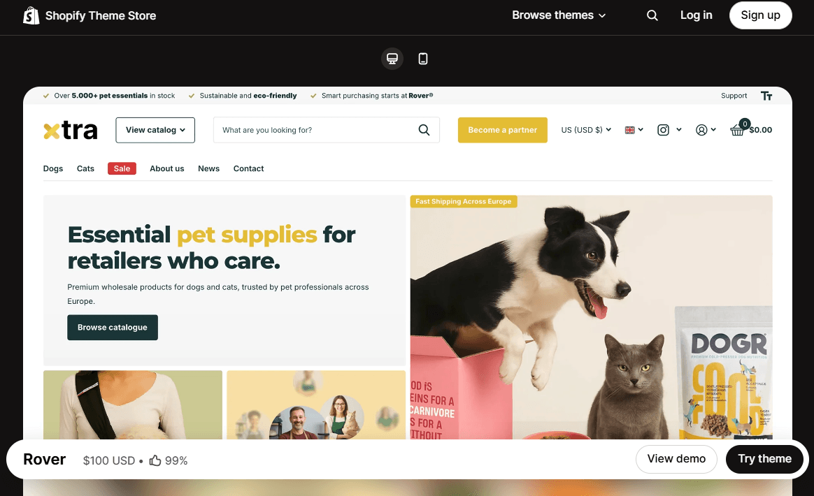 13 Best Shopify Themes for Pet Store in 2025 (Free, Premium, Fast ...