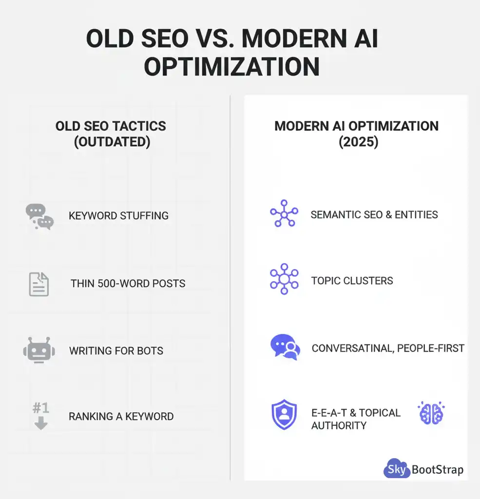 Old SEO Tactics vs. Modern AI