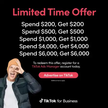 Free TikTok ad Credit