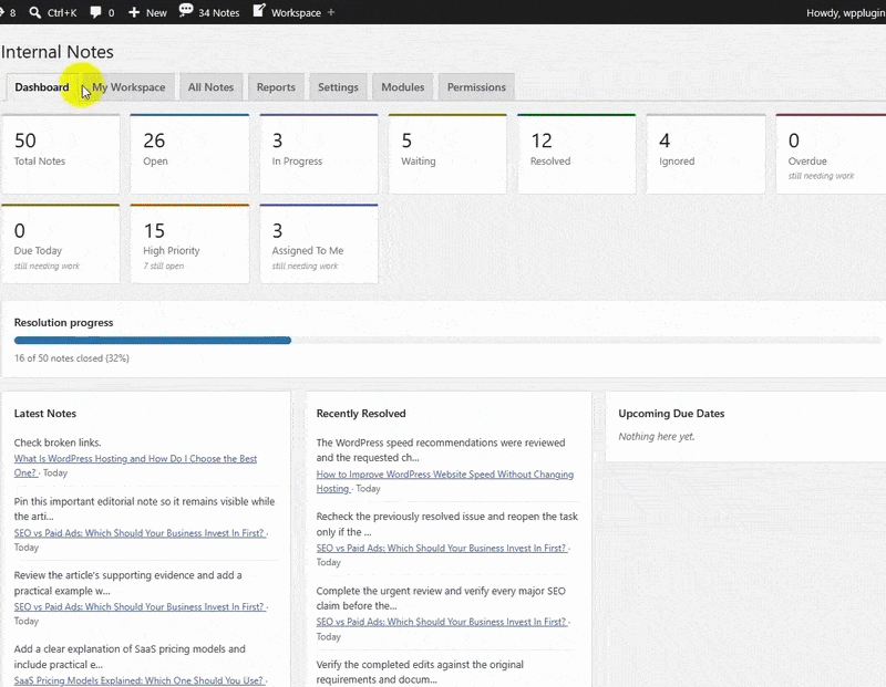 Live Dashboard