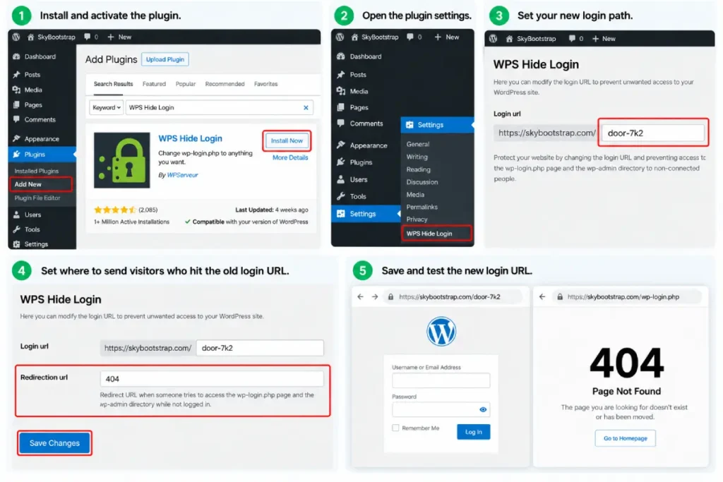 WordPress Login URL Hiding Guide
